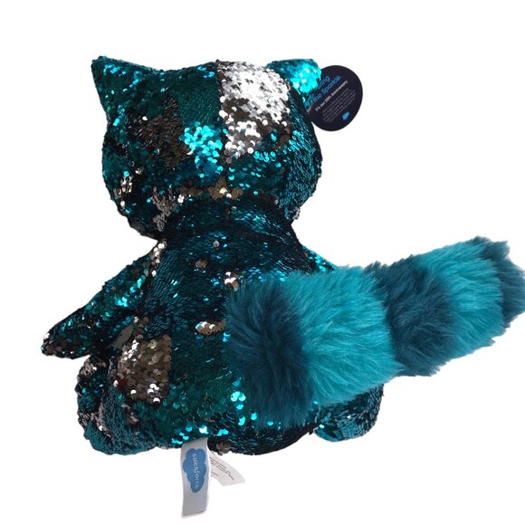 New SALESFORCE ANNIVERSARY Sequin Plush Doll, Astro, Blue / Silver.  Large.  16" - Picture 6 of 14
